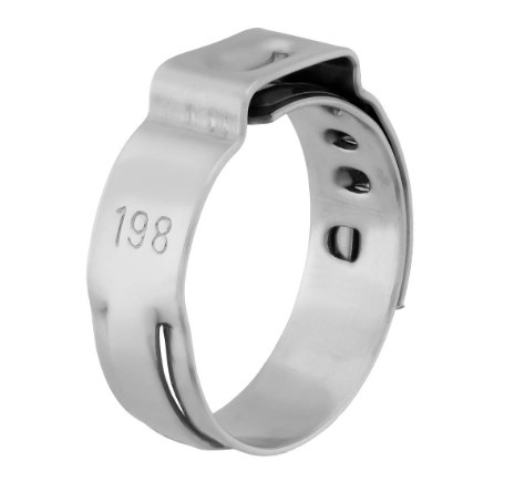 [T1505] Collier 1 oreille INOX 18,5(15,3-18,5)